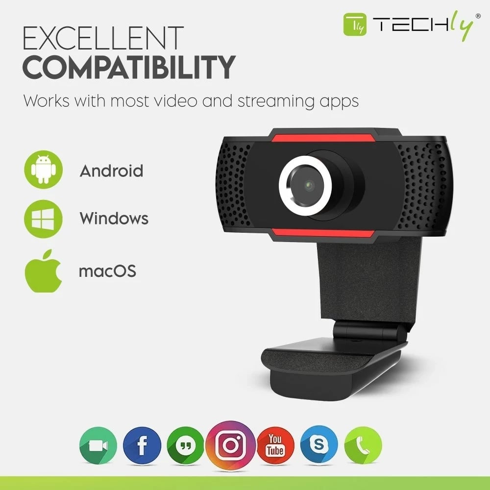 Kamerë Techly I- -60T, 1920 x 1080 piksel, USB 2.0, Zezë