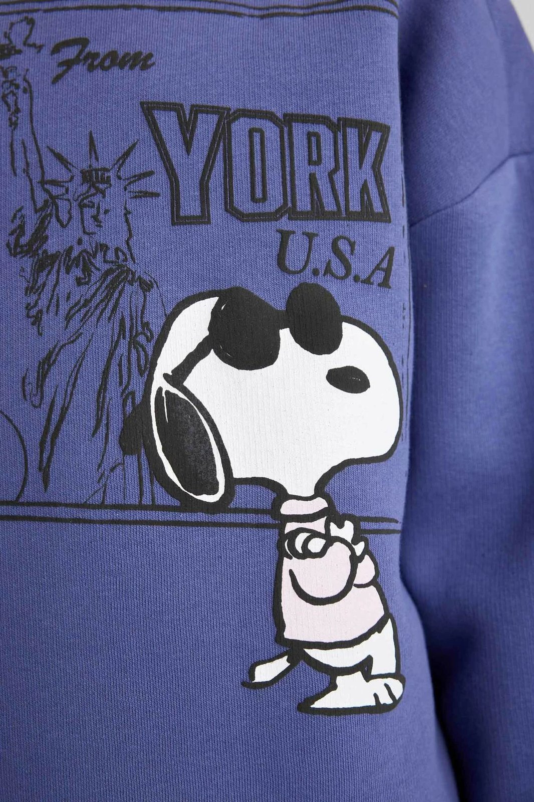 Duks për vajza DeFacto Snoopy B2525A823WN, i purpurt