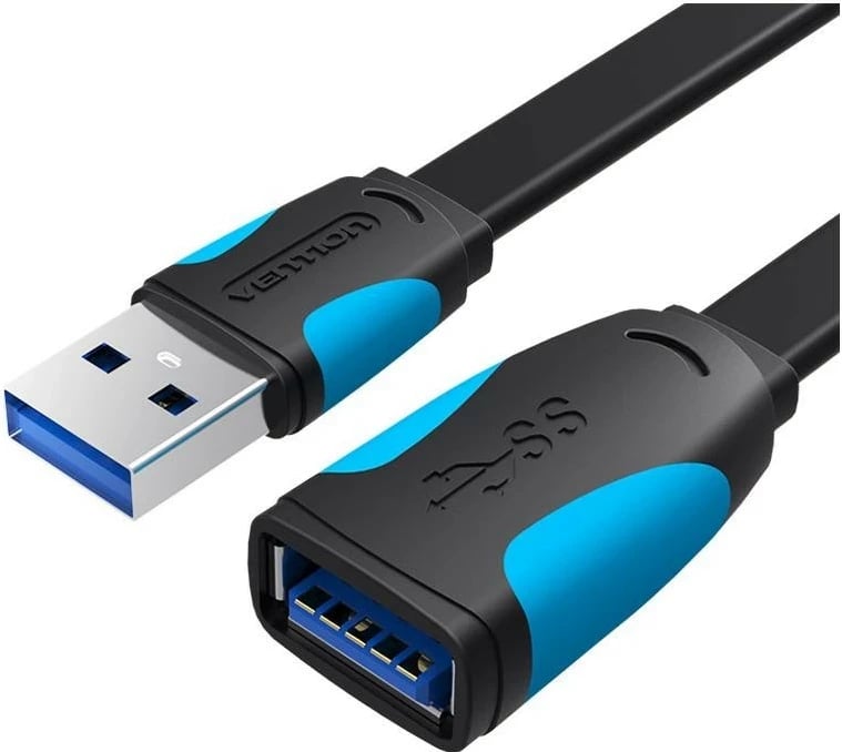 Kabëll zgjatues USB 3.0 Vention, 2m, zi-blu