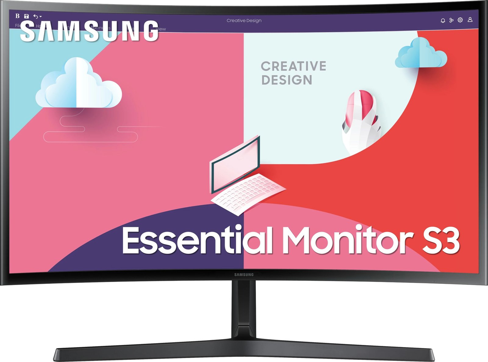 Monitor Samsung S36C, 24", Full HD, LED, i zi