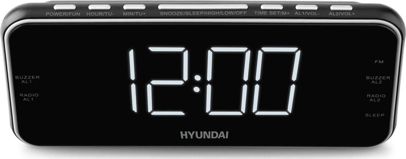 Radio me alarm Hyundai RAC521PLLBCH, ngjyrë e zezë