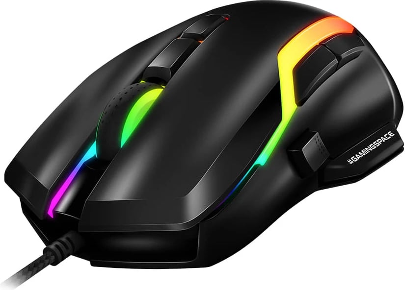 MOUSE GAMING HUZARO HZ-SHOT 3.0 | 9D 12000DPI RGB  I ZI