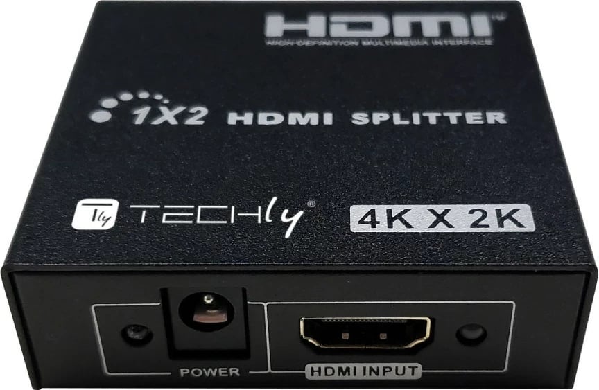 Ndajës HDMI TECHly 1x2, 4K 30Hz, i zi, 2 copë