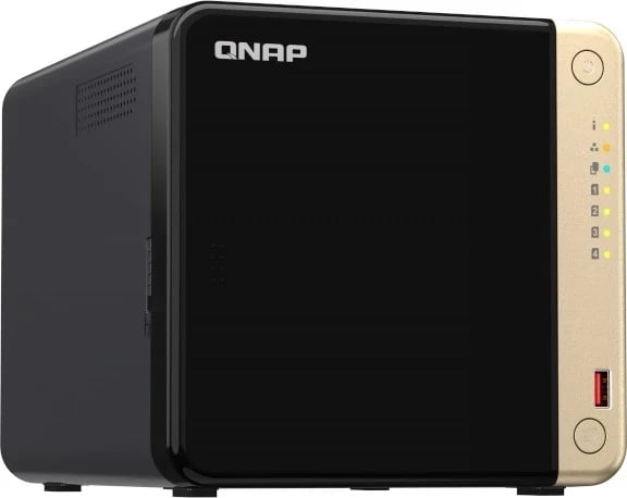 NAS Qnap TS-464-8G, 8GB RAM, 4 porte Gigabit RJ-45, HDMI, USB, i zi