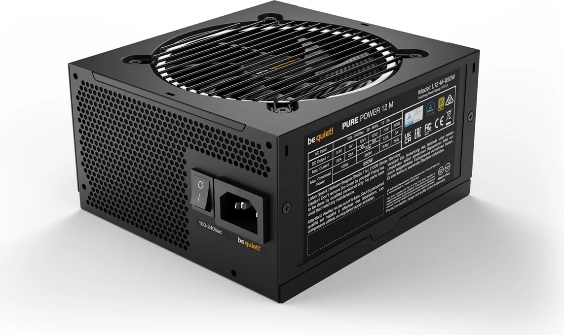 Furnizues energjie be quiet! Pure Power 12 M, 850W, 20+4 pin ATX, i zi 