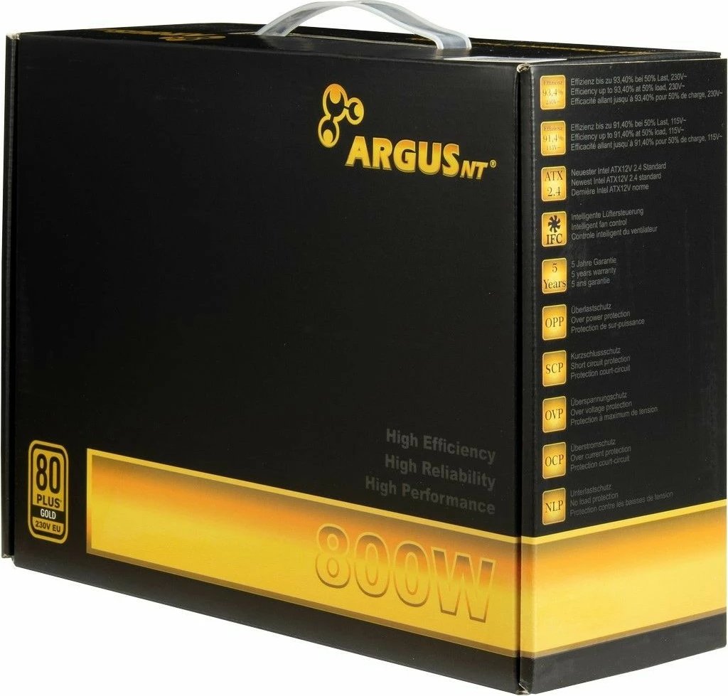 Furnizues energjie Inter-Tech ArgusNT GPS-800, 800 W, 80 PLUS Gold