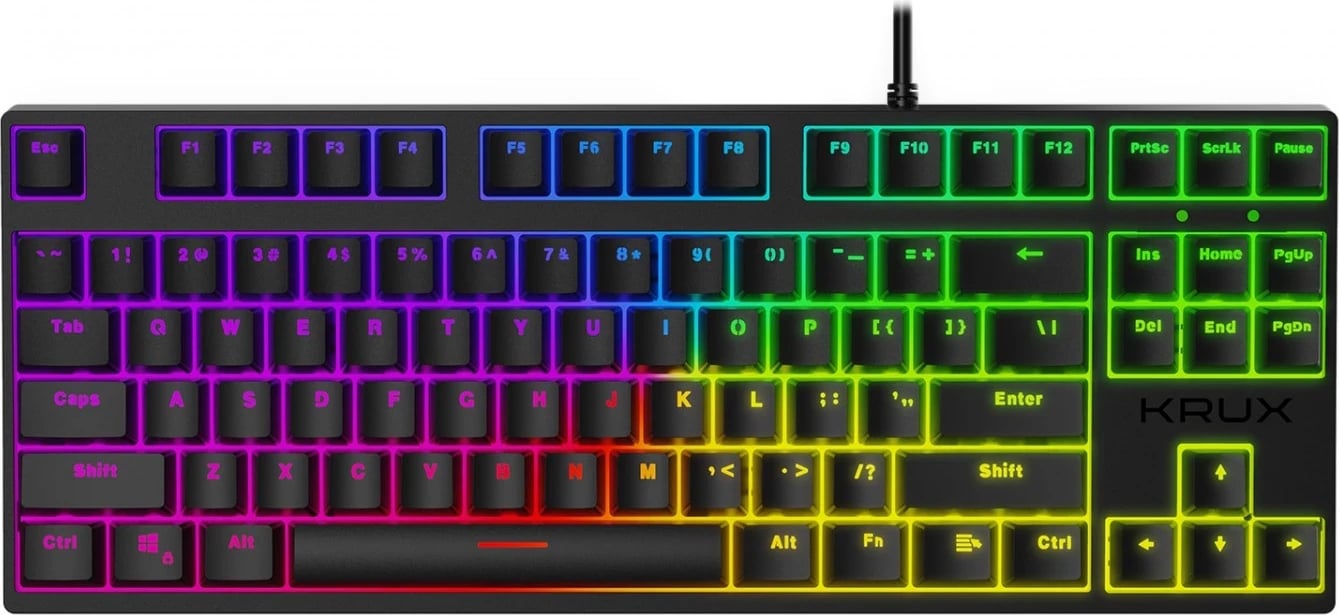 Tastierë Krux Atax Pro, RGB, e zezë