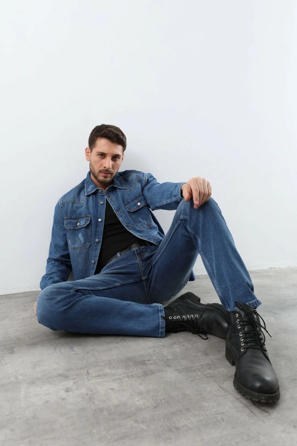 Këmishë xhins për meshkuj Banny Jeans, blu