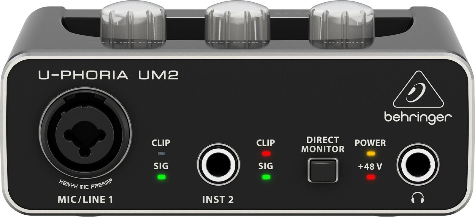 Audio interface Behringer UM2, e zezë