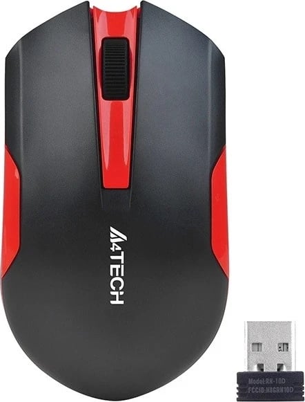 Maus A4Tech V-TRACK G3-200N-1, wireless, i zi/kuq