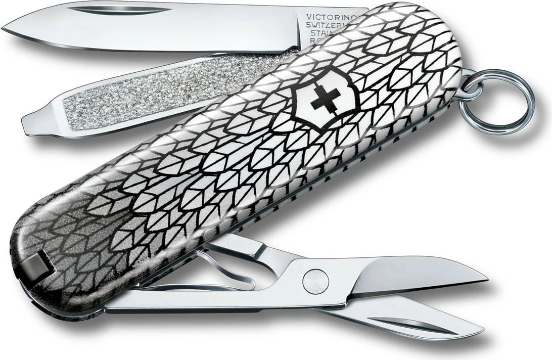 Brisk Victorinox "Classic SD", 58mm, bardhë e zi