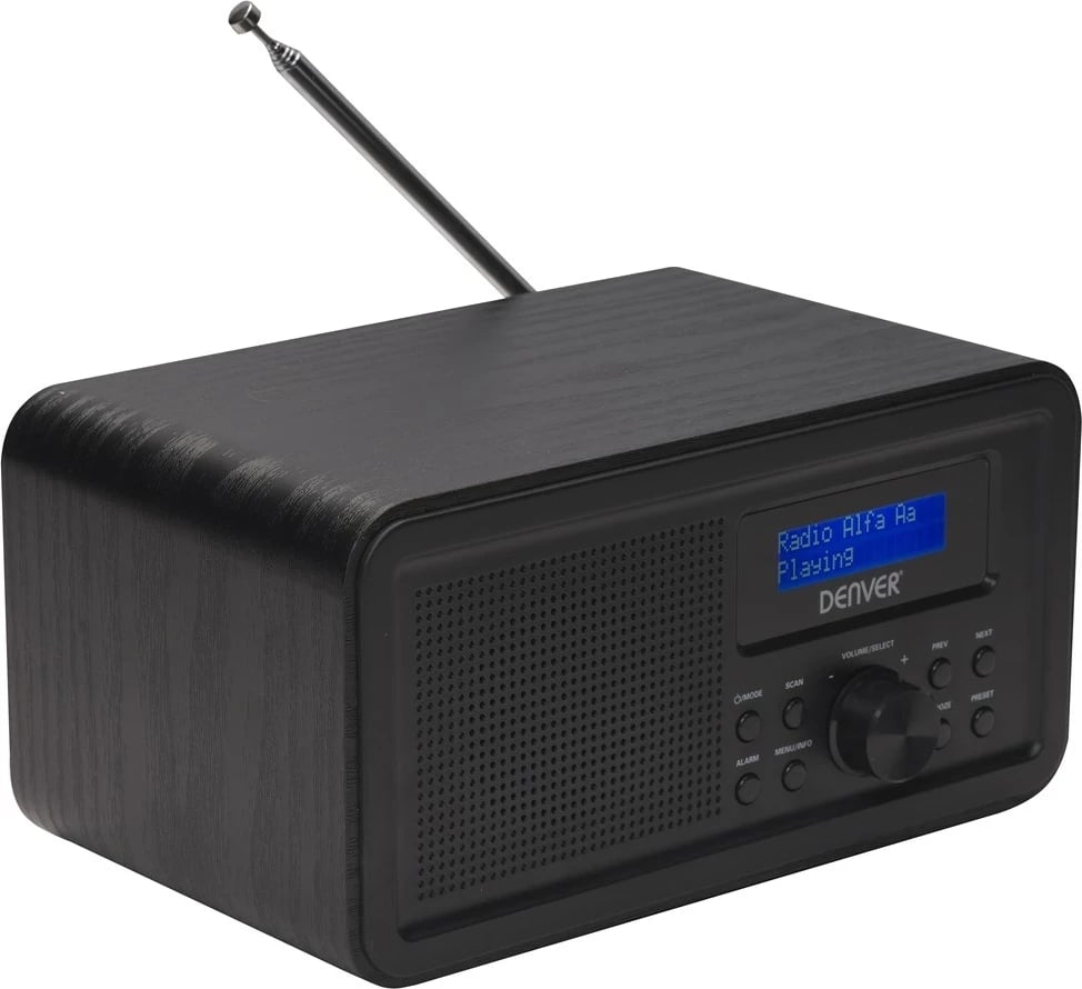 Radio Denver DAB-30, DAB+/FM, Kasë druri, E zezë