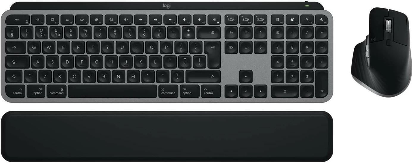 Komplet tastiere dhe mausi Logitech MX Keys S për Mac, grafit