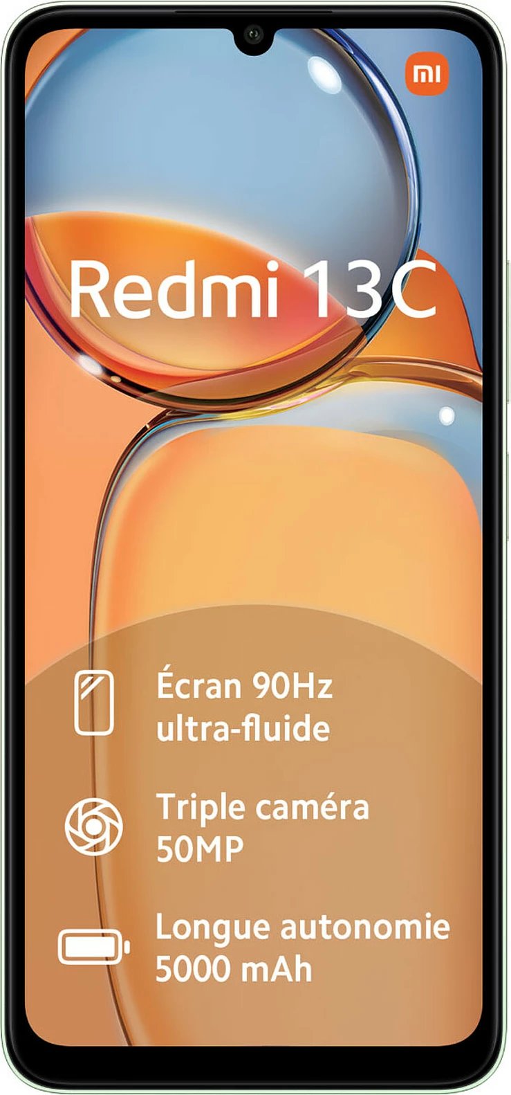 Celular Xiaomi Redmi 13C (NFC), 6.74”, 128GB, i gjelbër