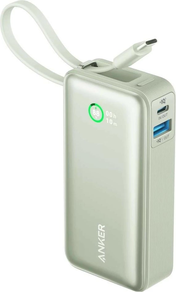 Power bank Anker Nano USB-C, 10000mAh, 30W, e gjelbër