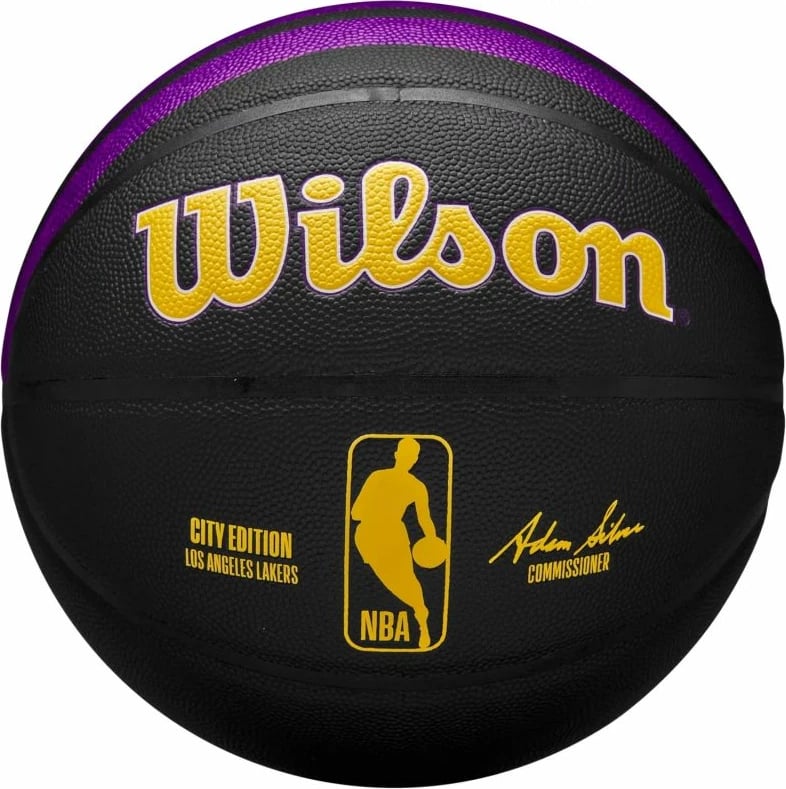 Top basketbolli Wilson, i zi dhe i verdhë