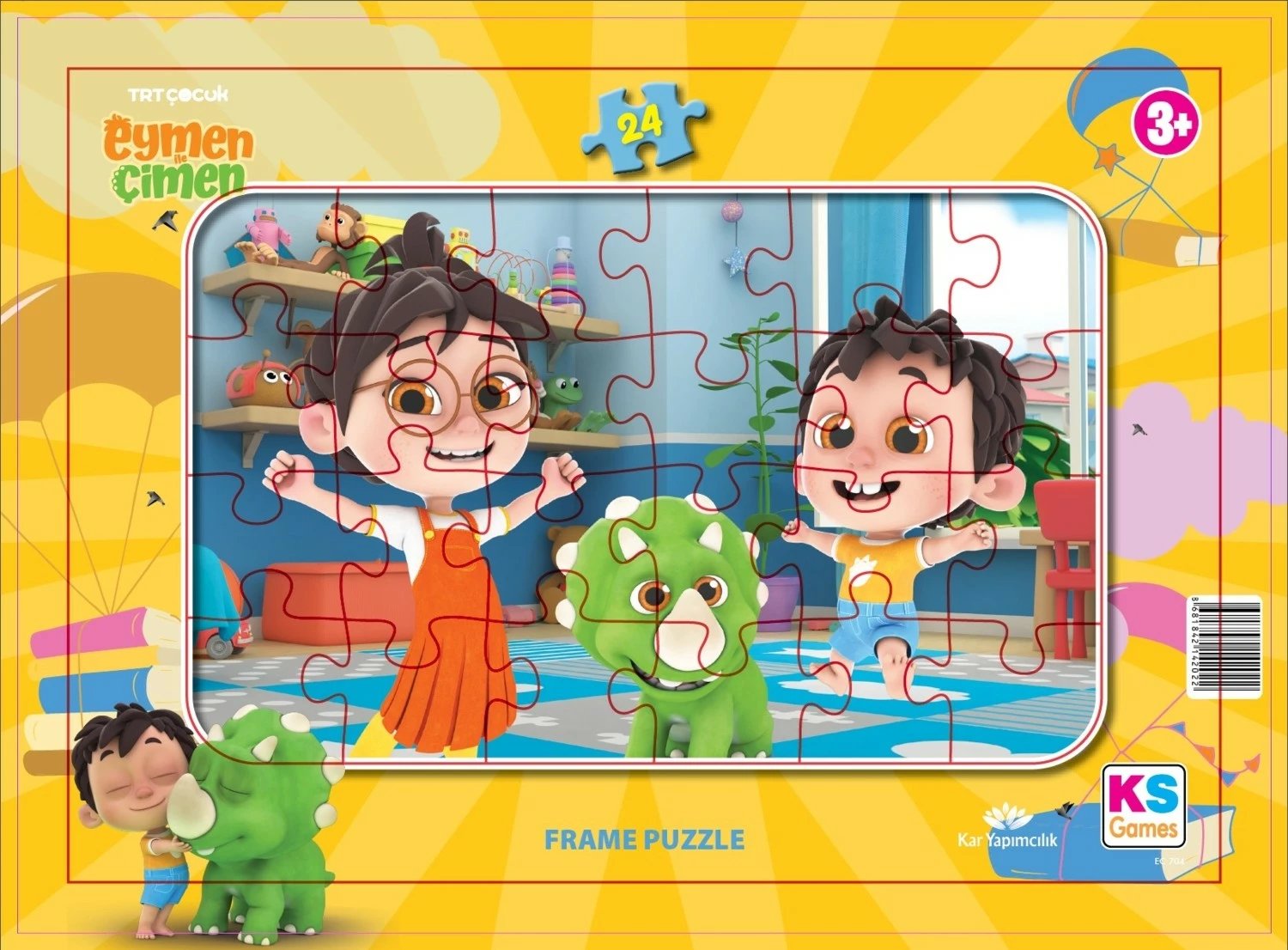 Puzzle për fëmijë KS Games Eymen dhe Grass, 24 pjesë