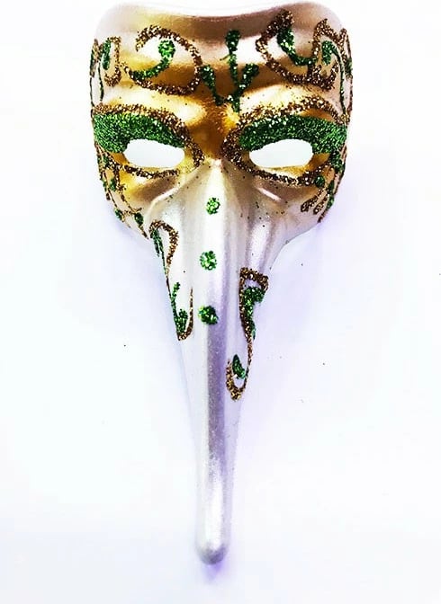 Maskë veneciane K&A, e gjelbër
