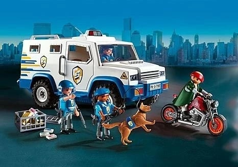 Set ndërtimi Playmobil Action Heroes 71597, Transporter parash