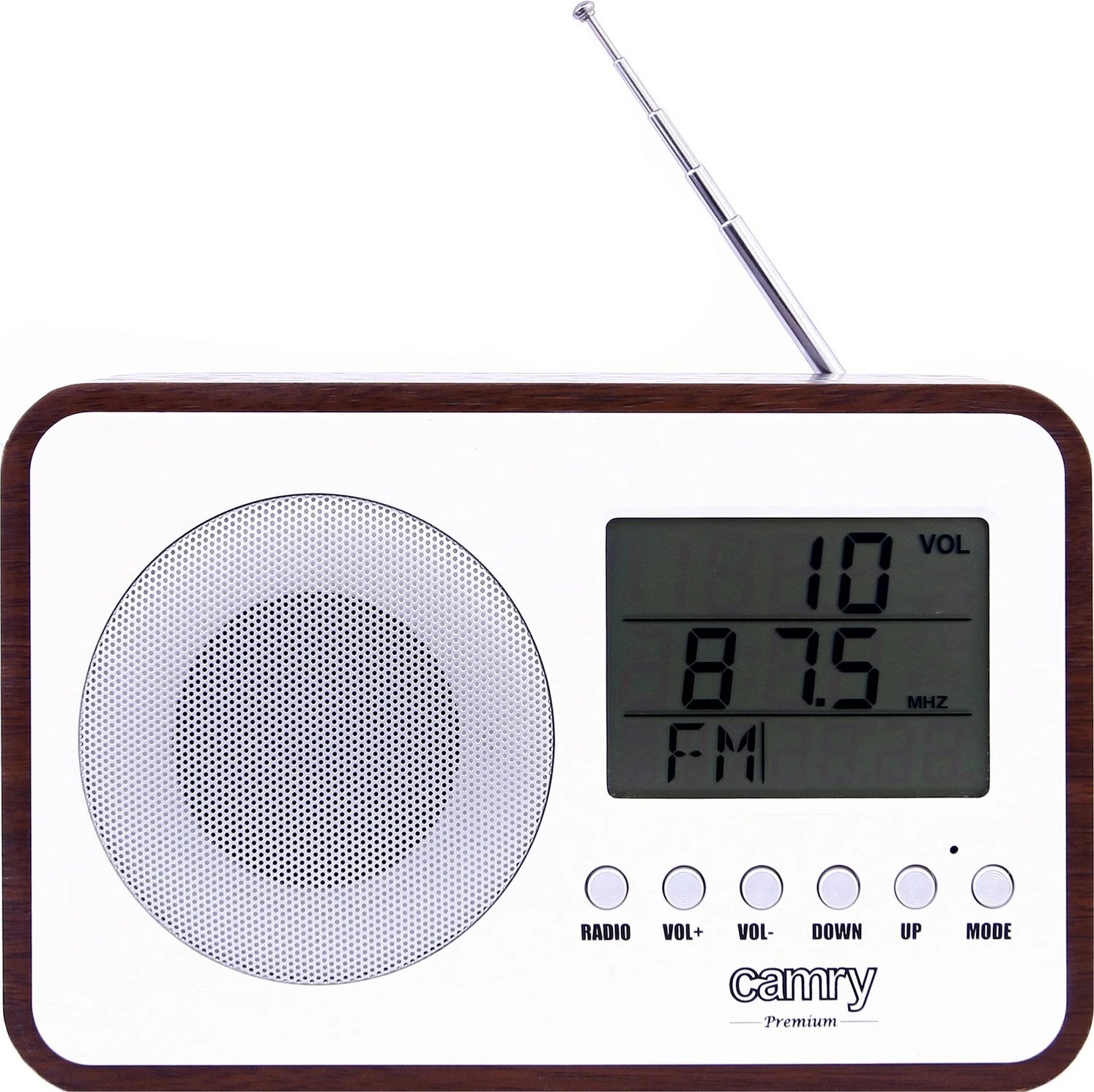 Radio me orë Camry CR 1153, kafe