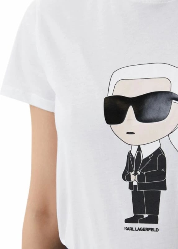 Maicë Karl Lagerfeld femra, e bardhë