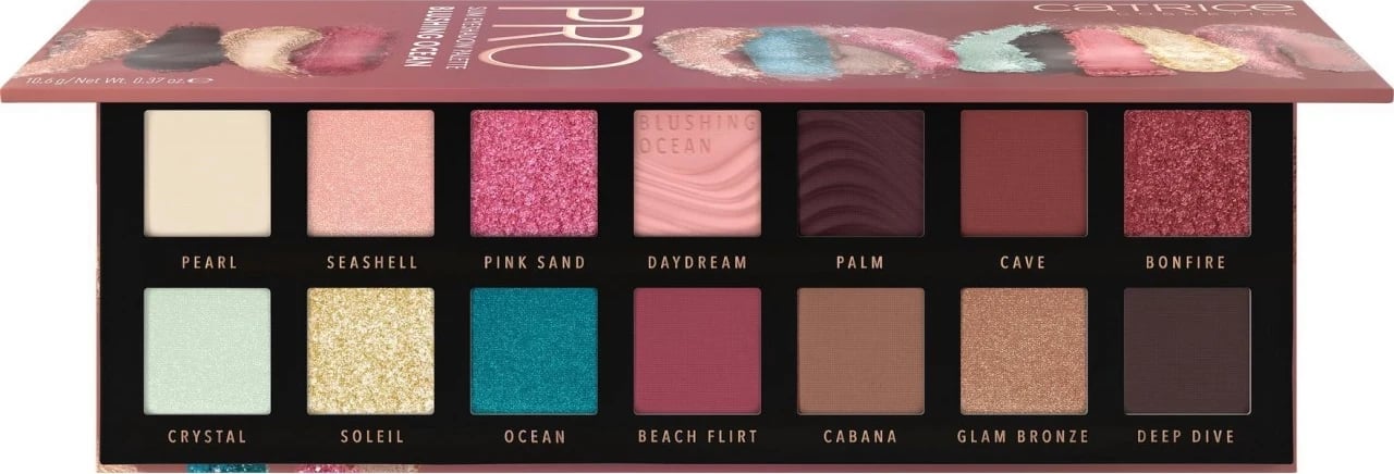 Hije për sy Catrice Pro Slim Blushing Ocean Palette, 10,6g