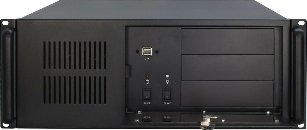 Kasë server Inter-Tech IPC 4U-4088-S, Rack, ATX, micro ATX, Mini-ITX, e zezë