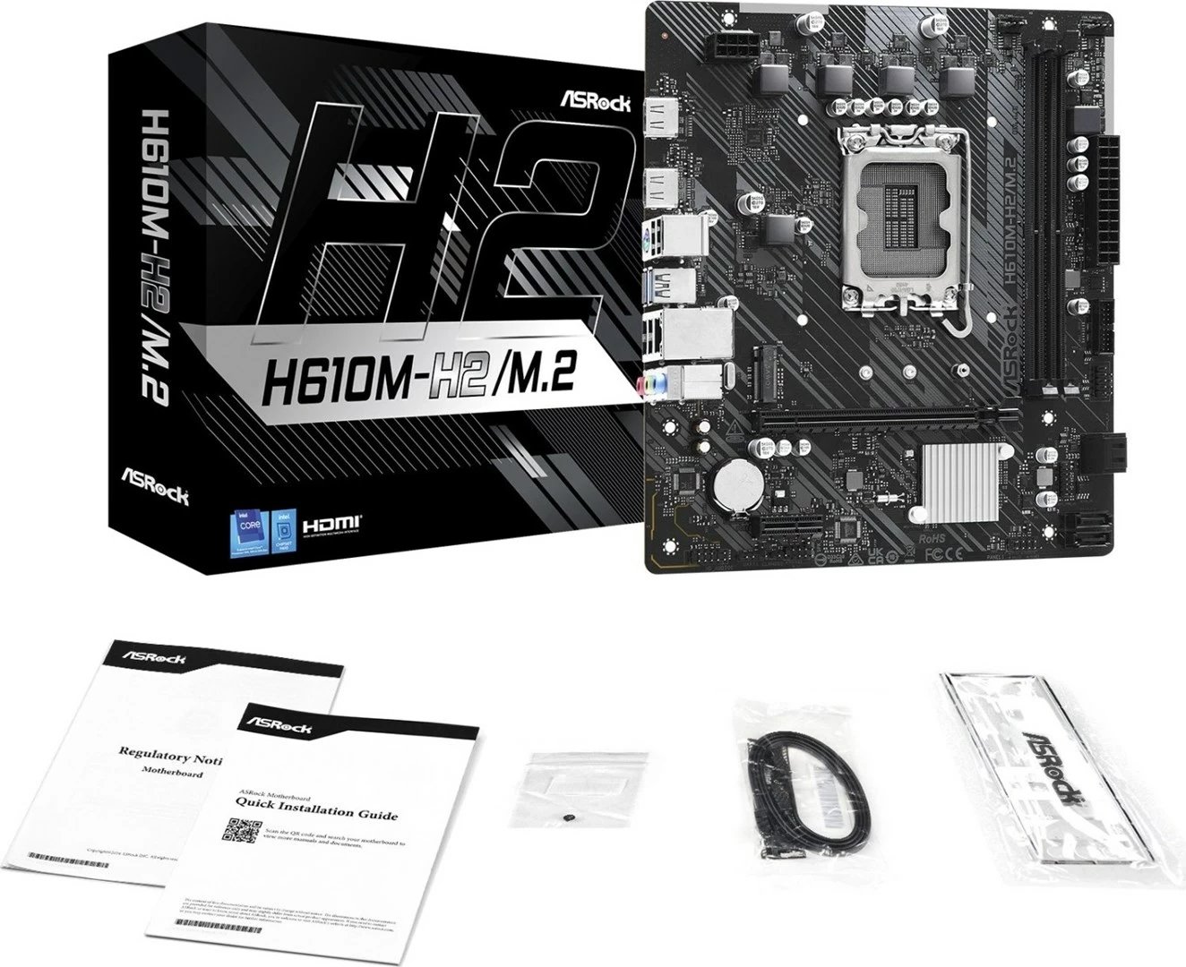 Pllakë amë ASRock H610M-H2/M.2, Socket LGA 1700, micro ATX