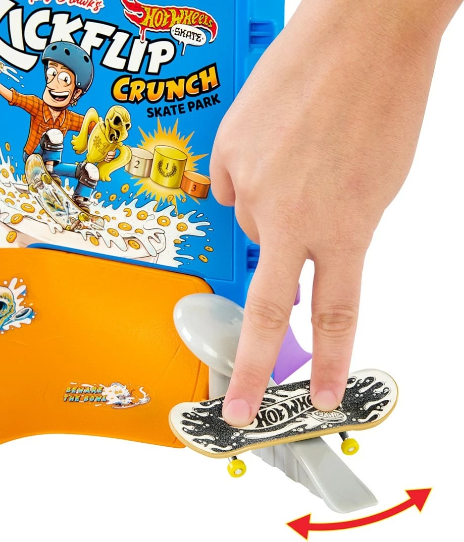 Set lodrash Hot Wheels SKATE Tony Hawk Cereal Skate Bowl, shumëngjyrësh