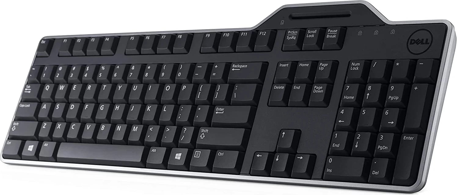 Tastierë me lexues kartash, Dell KB813,  USB, e zezë