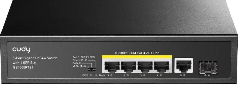 Switch Cudy GS1005PTS1, Gigabit Ethernet, PoE, i zi