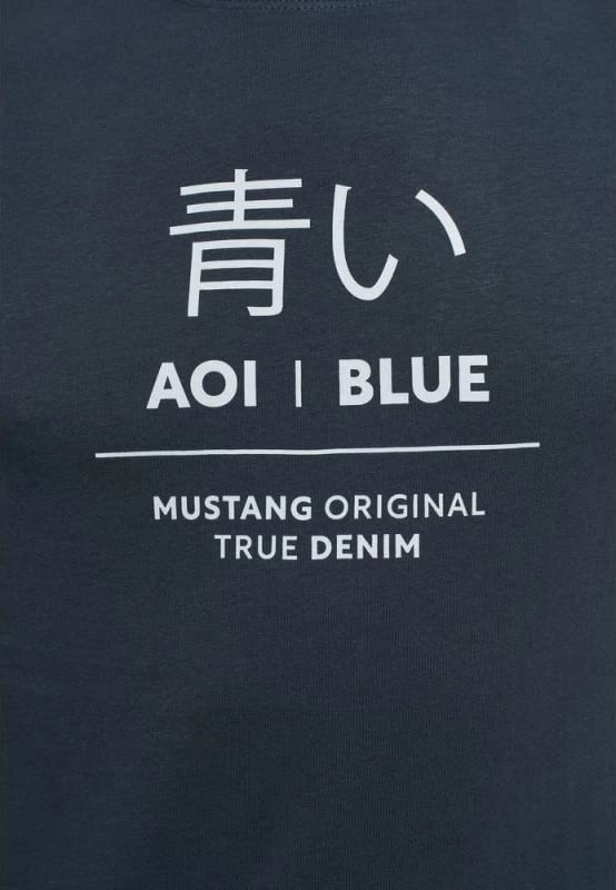 Maicë Mustang për meshkuj, blu marin