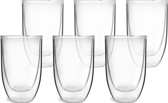 Set Gotash Qelqi Vialli Design Amo, 6 copë, 350 ml, të qartë