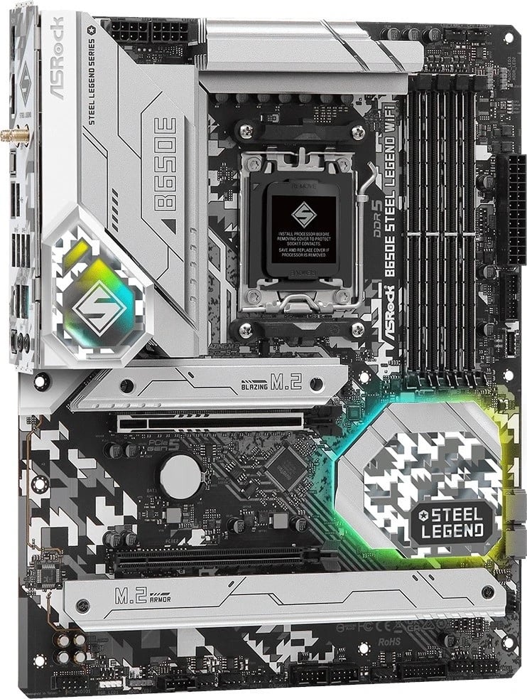 Pllakë amë ASRock, B650E Steel Legend WiFi, AMD B650