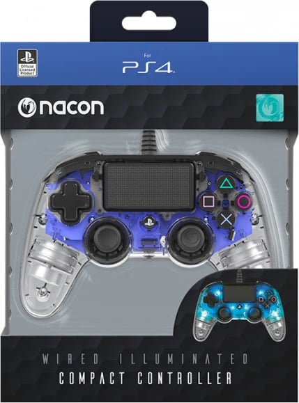 Kontroller për konzolën PS4 NACON , e kaltër transparente