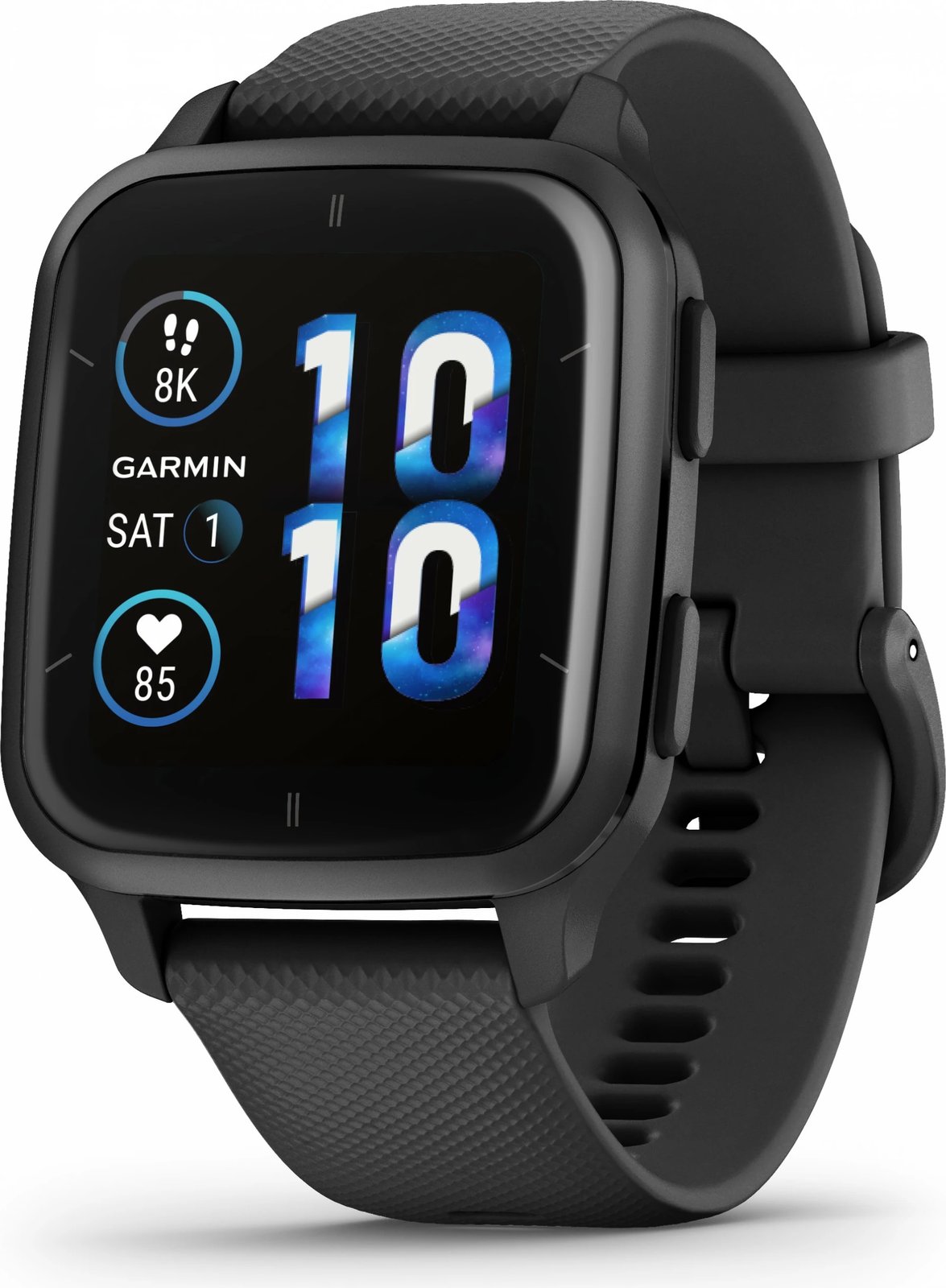 Smartwatch Garmin Venu Sq 2 Music, 3.56 cm (1.4"), AMOLED, Touchscreen, GPS, ngjyrë e zezë