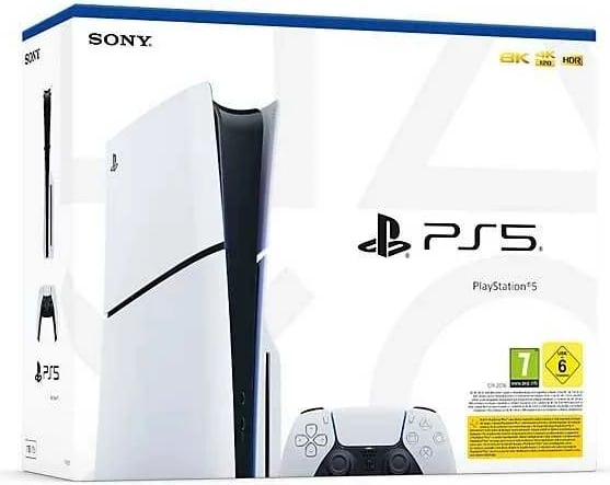 Konzolë Sony PS5 Slim, (standart edition), 1TB SSD, i bardhë