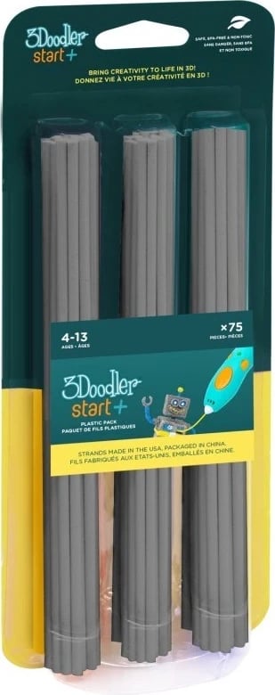 Filament 3Doodler Start Eko, 2.5mm, 75 copë, Koala Gri