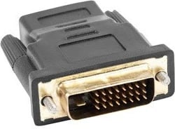 Reduktues HDMI në DVI-D, Lanberg AD-0010-BK, i zi 