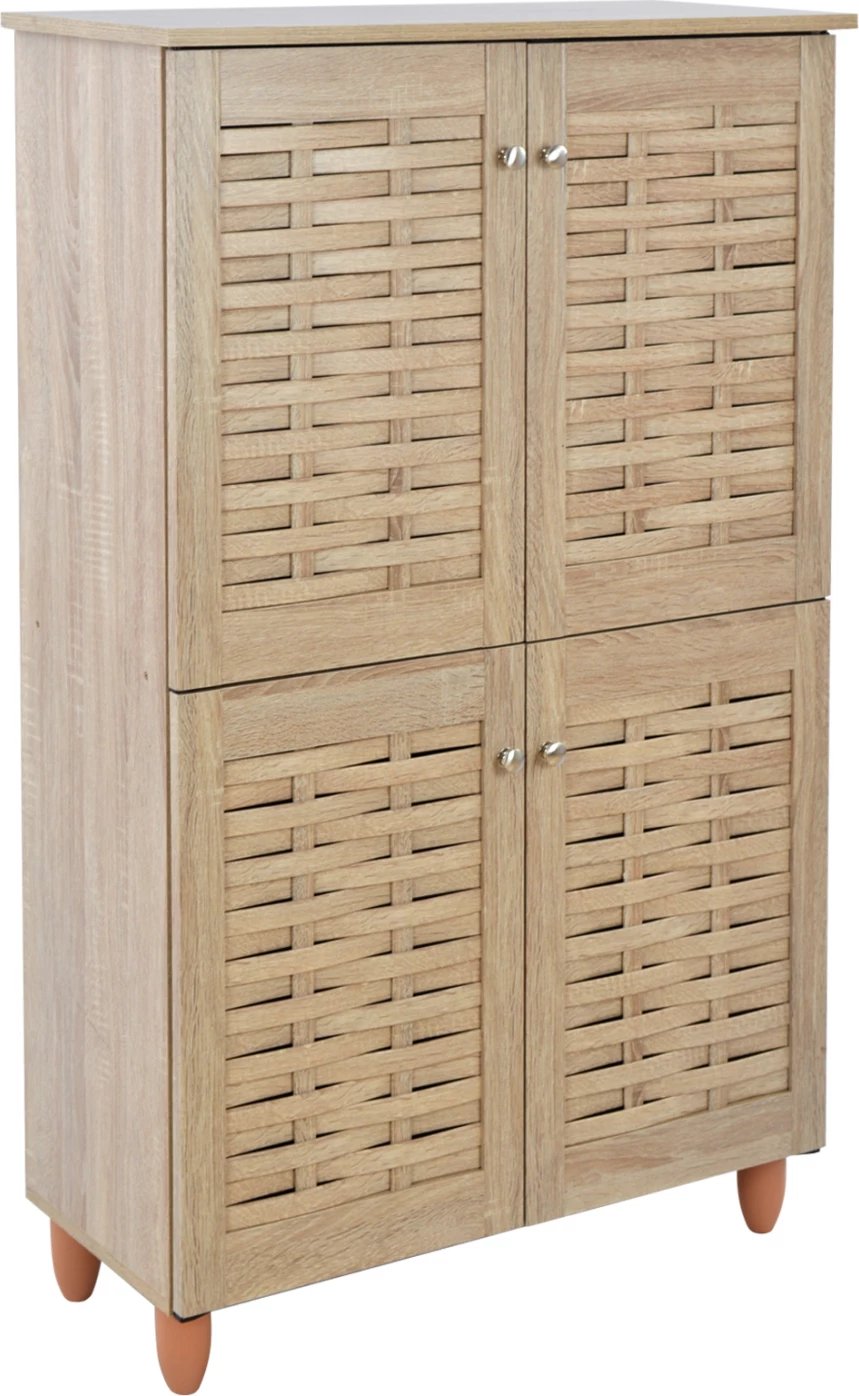 Kabinet këpucësh druri 4 dyer FH2210.02 Sonama 77x34x123