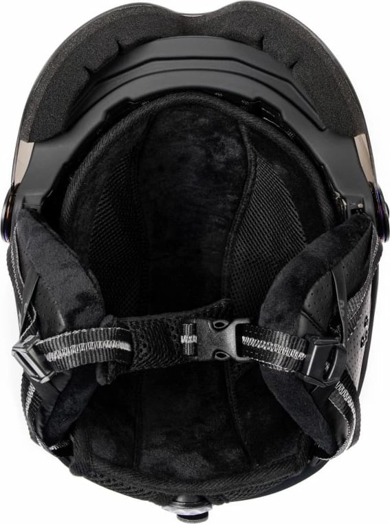 Helmetë për ski Meteor, unisex, e zezë