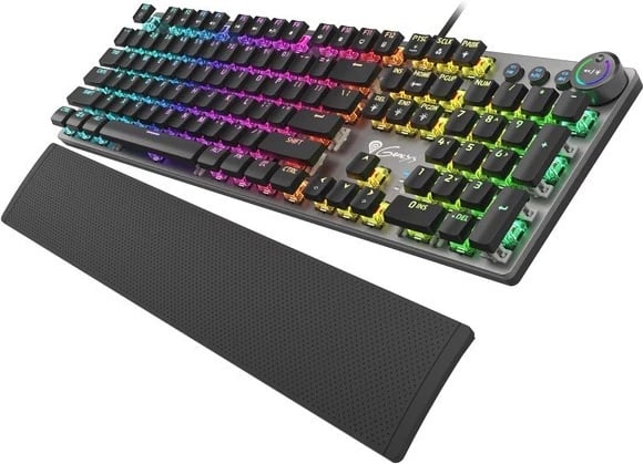 Tastierë mekanike Genesis Thor 400 RGB, Qwerty, USB 2.0, e zezë