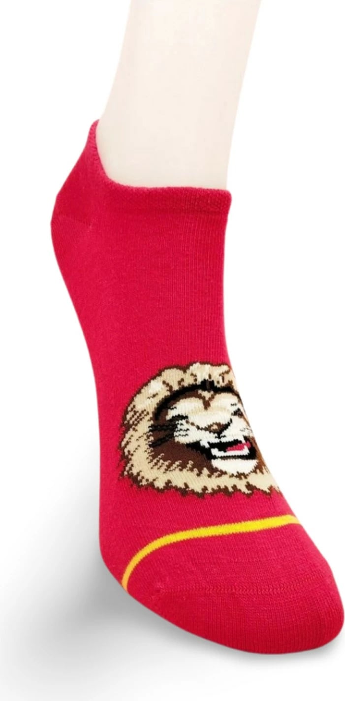 Çorape të shkurtra sportive Royaleks, të verdha dhe të kuqe, për verë, 1 palë