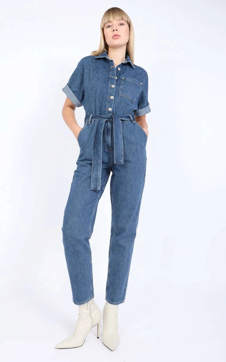 Trenerka xhinse për femra Banny Jeans, blu e errët