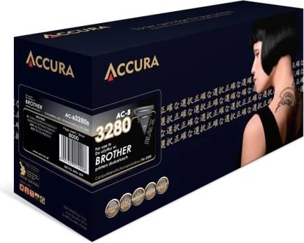 Toner zëvendësues Accura për Brother (TN-3280), i zi