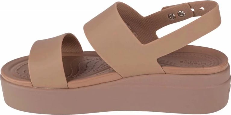 Sandale Crocs Brooklyn Low Wedge për femra, kafe