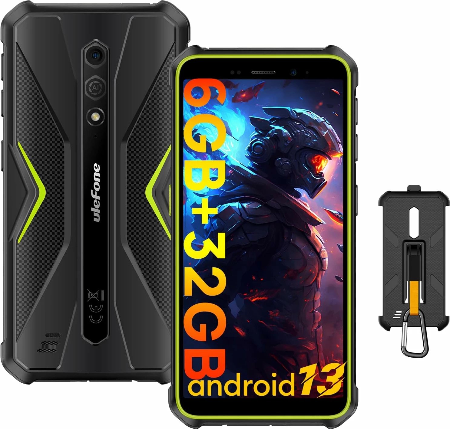 Celular Ulefone Armor X12, 5.45", 3+32GB, i gjelbërt/i zi