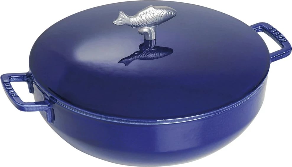 Tenxhere gize STAUB për supë peshku, 4.65 ltr, Blu