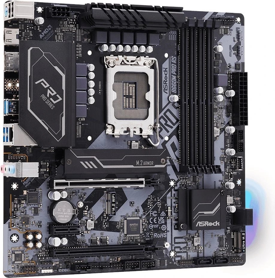 Pllakë amë ASRock B660M Pro RS, Socket 1700, micro-ATX