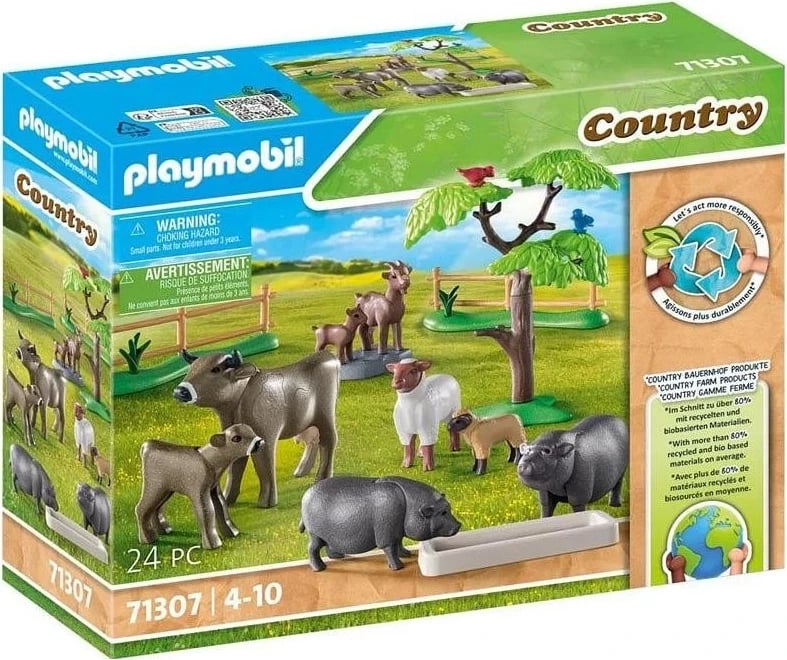 Blloqe ndërtimi Playmobil Country Zwierzęta gospodarskie 71307, plastikë